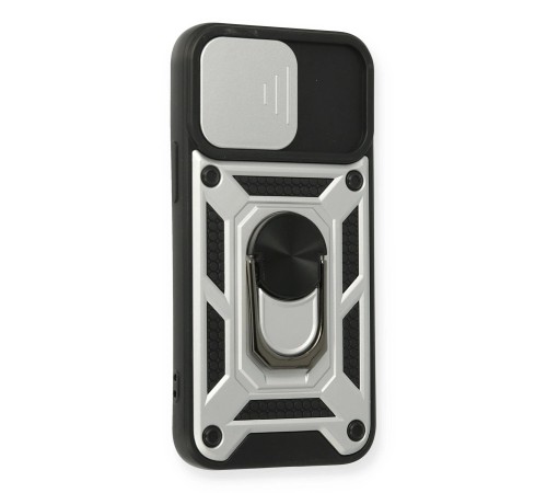iPhone 11 Kılıf Pars Lens Yüzüklü Silikon - Gümüş iPhone 11 Kılıf Pars Lens Yüzüklü Silikon - Gümüş