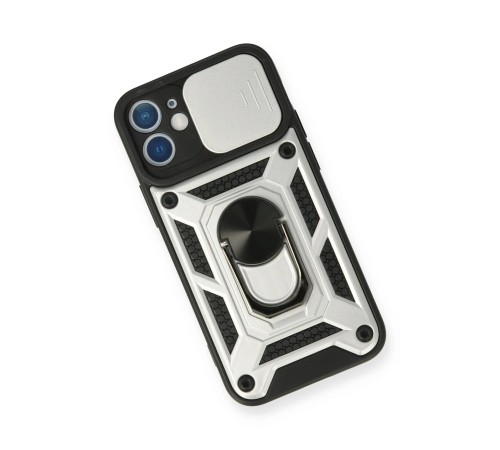 iPhone 11 Kılıf Pars Lens Yüzüklü Silikon - Gümüş iPhone 11 Kılıf Pars Lens Yüzüklü Silikon - Gümüş