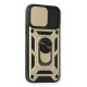 iPhone 12 Mini Kılıf Pars Lens Yüzüklü Silikon - Gold
