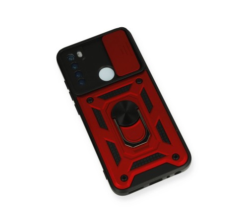Xiaomi Redmi Note 8 Kılıf Pars Lens Yüzüklü Silikon - Kırmızı Xiaomi Redmi Note 8 Kılıf Pars Lens Yüzüklü Silikon - Kırmızı