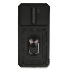 Xiaomi Redmi Note 8 Pro Kılıf Pars Lens Yüzüklü Silikon - Siyah