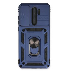 Xiaomi Redmi Note 8 Pro Kılıf Pars Lens Yüzüklü Silikon - Lacivert