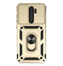 Xiaomi Redmi Note 8 Pro Kılıf Pars Lens Yüzüklü Silikon - Gold