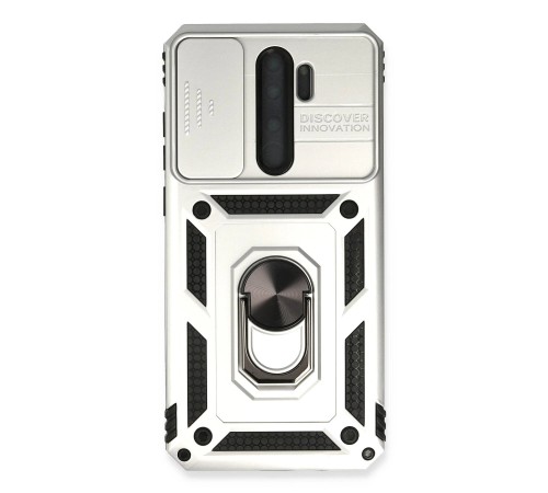 Xiaomi Redmi Note 8 Pro Kılıf Pars Lens Yüzüklü Silikon - Gümüş Xiaomi Redmi Note 8 Pro Kılıf Pars Lens Yüzüklü Silikon - Gümüş