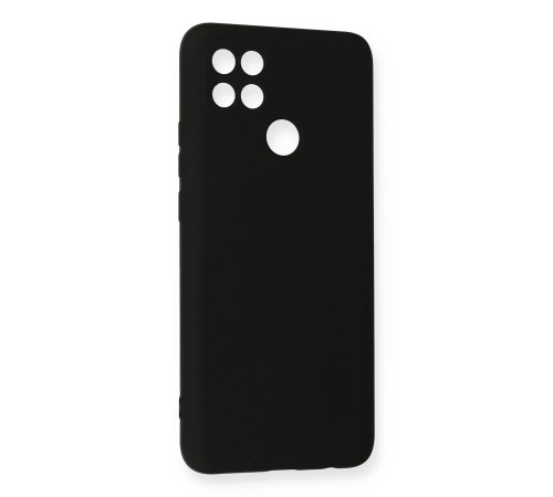 Oppo A15 Kılıf Nano içi Kadife Silikon - Siyah Oppo A15 Kılıf Nano içi Kadife Silikon - Siyah