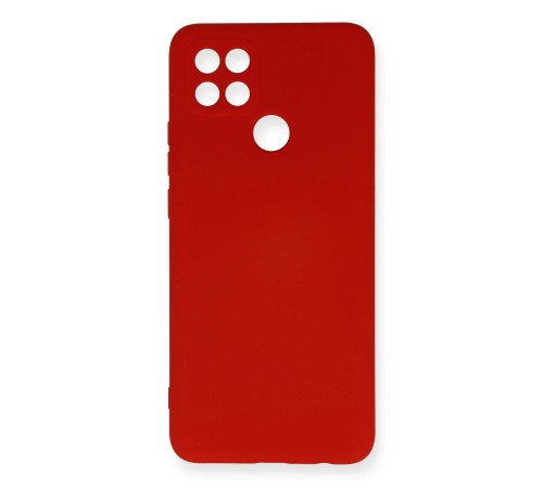 Oppo A15 Kılıf Nano içi Kadife Silikon - Kırmızı Oppo A15 Kılıf Nano içi Kadife Silikon - Kırmızı
