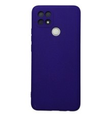 Oppo A15 Kılıf Nano içi Kadife Silikon - Mor