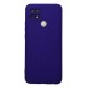 Oppo A15 Kılıf Nano içi Kadife Silikon - Mor