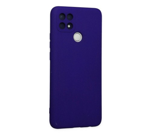 Oppo A15 Kılıf Nano içi Kadife Silikon - Mor Oppo A15 Kılıf Nano içi Kadife Silikon - Mor