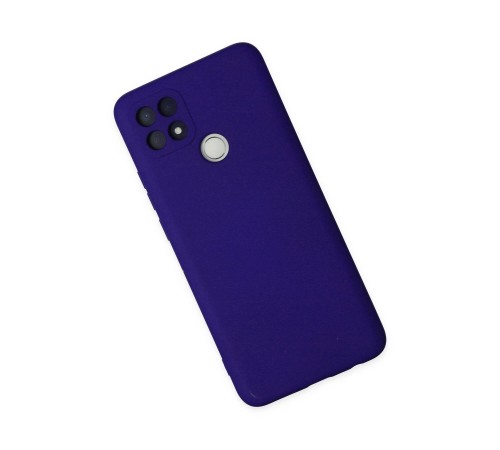 Oppo A15 Kılıf Nano içi Kadife Silikon - Mor Oppo A15 Kılıf Nano içi Kadife Silikon - Mor