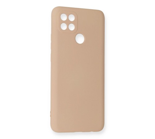 Oppo A15 Kılıf Nano içi Kadife Silikon - Pudra Oppo A15 Kılıf Nano içi Kadife Silikon - Pudra