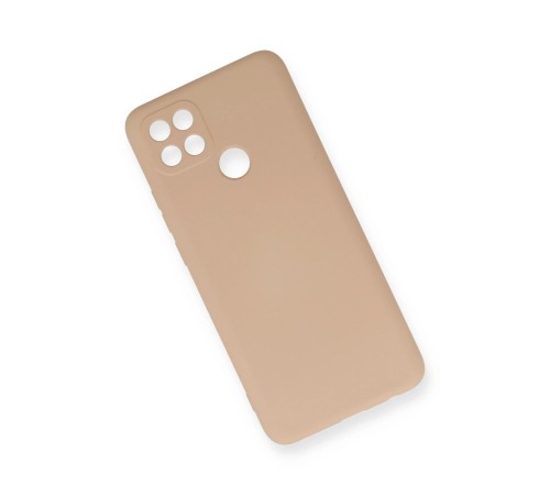 Oppo A15 Kılıf Nano içi Kadife Silikon - Pudra Oppo A15 Kılıf Nano içi Kadife Silikon - Pudra