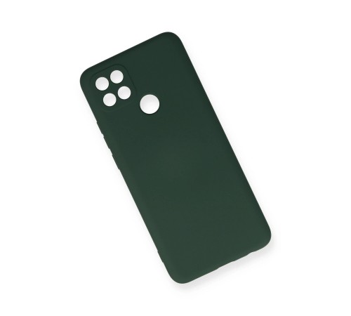 Oppo A15 Kılıf Nano içi Kadife Silikon - Koyu Yeşil Oppo A15 Kılıf Nano içi Kadife Silikon - Koyu Yeşil