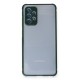 Samsung Galaxy A52 Kılıf Miami Şeffaf Silikon - Koyu Yeşil