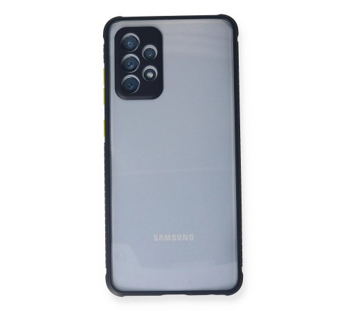 Samsung Galaxy A52 Kılıf Miami Şeffaf Silikon - Lacivert
