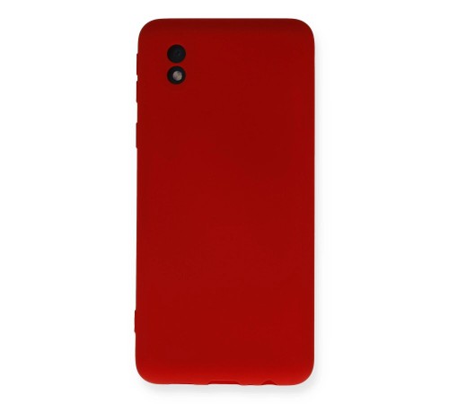 Samsung Galaxy A01 Core Kılıf Nano içi Kadife Silikon - Kırmızı