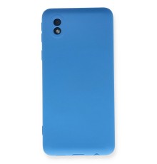 Samsung Galaxy A01 Core Kılıf Nano içi Kadife Silikon - Mavi