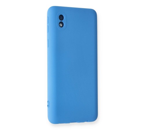 Samsung Galaxy A01 Core Kılıf Nano içi Kadife Silikon - Mavi Samsung Galaxy A01 Core Kılıf Nano içi Kadife Silikon - Mavi