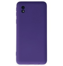 Samsung Galaxy A01 Core Kılıf Nano içi Kadife Silikon - Mor
