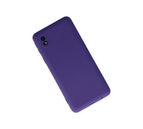 Samsung Galaxy A01 Core Kılıf Nano içi Kadife Silikon - Mor Samsung Galaxy A01 Core Kılıf Nano içi Kadife Silikon - Mor