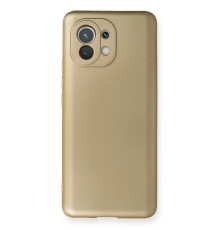 Xiaomi Mi 11 Kılıf First Silikon - Gold