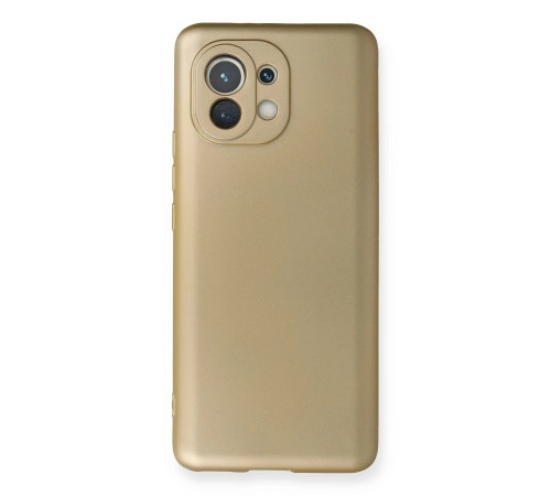 Xiaomi Mi 11 Kılıf First Silikon - Gold Xiaomi Mi 11 Kılıf First Silikon - Gold