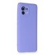 Xiaomi Mi 11 Kılıf First Silikon - Lila