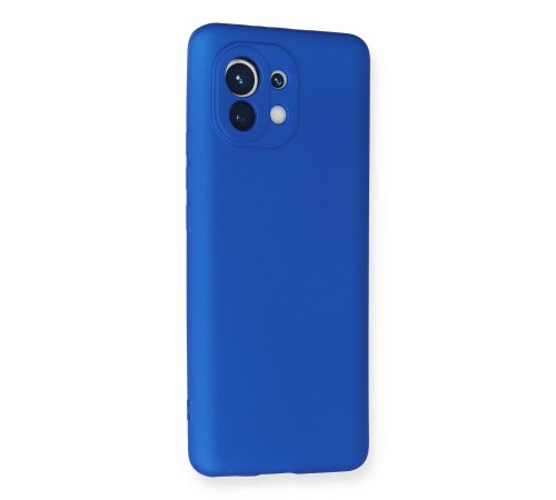 Xiaomi Mi 11 Kılıf First Silikon - Mavi Xiaomi Mi 11 Kılıf First Silikon - Mavi