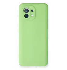 Xiaomi Mi 11 Kılıf First Silikon - Yeşil
