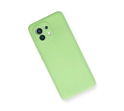 Xiaomi Mi 11 Kılıf First Silikon - Yeşil