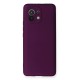 Xiaomi Mi 11 Kılıf First Silikon - Mürdüm