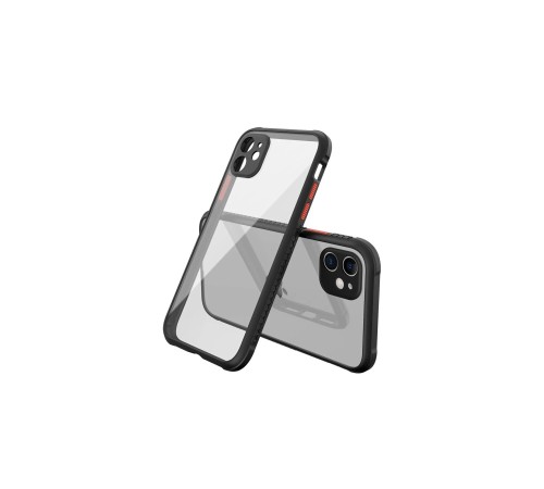 iPhone 12 Mini Kılıf Miami Şeffaf Silikon - Siyah iPhone 12 Mini Kılıf Miami Şeffaf Silikon - Siyah