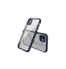 iPhone 12 Mini Kılıf Miami Şeffaf Silikon - Lacivert