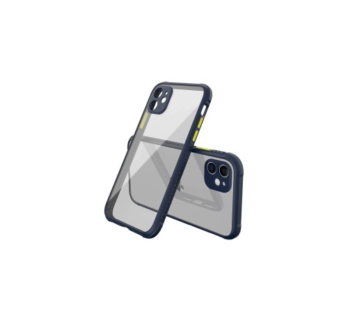 iPhone 12 Mini Kılıf Miami Şeffaf Silikon - Lacivert iPhone 12 Mini Kılıf Miami Şeffaf Silikon - Lacivert