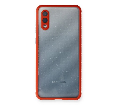 Samsung Galaxy A02 Kılıf Miami Şeffaf Silikon - Kırmızı Samsung Galaxy A02 Kılıf Miami Şeffaf Silikon - Kırmızı