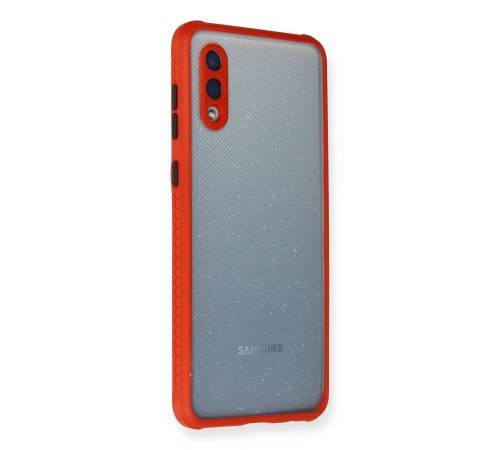 Samsung Galaxy A02 Kılıf Miami Şeffaf Silikon - Kırmızı Samsung Galaxy A02 Kılıf Miami Şeffaf Silikon - Kırmızı