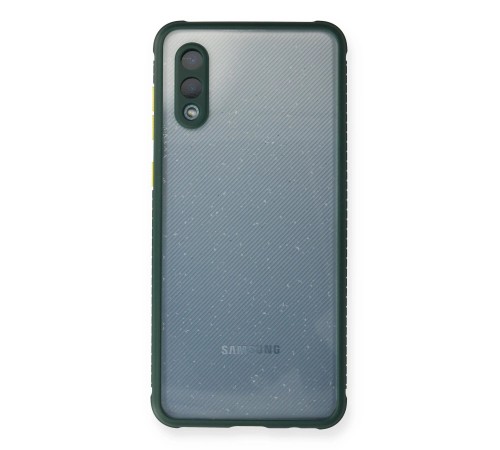 Samsung Galaxy A02 Kılıf Miami Şeffaf Silikon - Koyu Yeşil Samsung Galaxy A02 Kılıf Miami Şeffaf Silikon - Koyu Yeşil