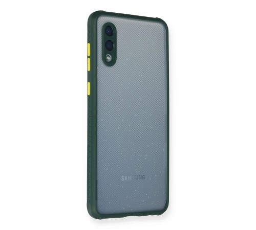 Samsung Galaxy A02 Kılıf Miami Şeffaf Silikon - Koyu Yeşil Samsung Galaxy A02 Kılıf Miami Şeffaf Silikon - Koyu Yeşil