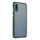 Samsung Galaxy A02 Kılıf Miami Şeffaf Silikon - Koyu Yeşil