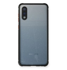Samsung Galaxy A02 Kılıf Miami Şeffaf Silikon - Siyah
