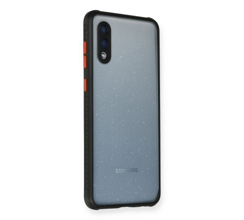 Samsung Galaxy A02 Kılıf Miami Şeffaf Silikon - Siyah Samsung Galaxy A02 Kılıf Miami Şeffaf Silikon - Siyah