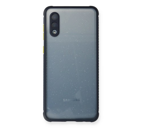 Samsung Galaxy A02 Kılıf Miami Şeffaf Silikon - Lacivert Samsung Galaxy A02 Kılıf Miami Şeffaf Silikon - Lacivert