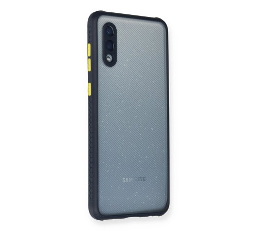 Samsung Galaxy A02 Kılıf Miami Şeffaf Silikon - Lacivert Samsung Galaxy A02 Kılıf Miami Şeffaf Silikon - Lacivert