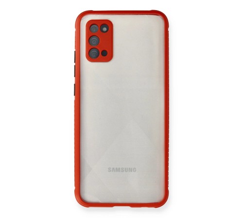 Samsung Galaxy A02S Kılıf Miami Şeffaf Silikon - Kırmızı Samsung Galaxy A02S Kılıf Miami Şeffaf Silikon - Kırmızı