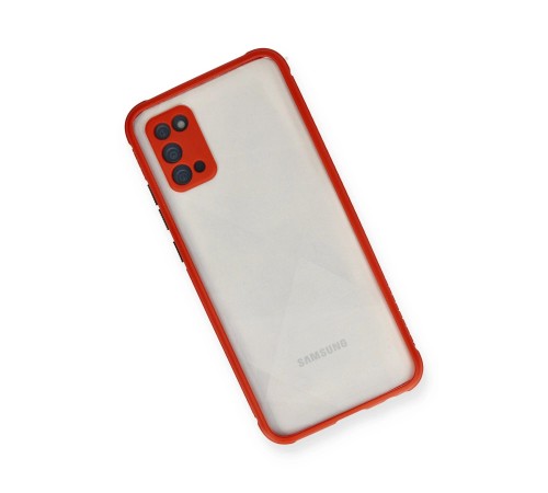 Samsung Galaxy A02S Kılıf Miami Şeffaf Silikon - Kırmızı Samsung Galaxy A02S Kılıf Miami Şeffaf Silikon - Kırmızı
