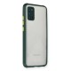 Samsung Galaxy A02S Kılıf Miami Şeffaf Silikon - Koyu Yeşil