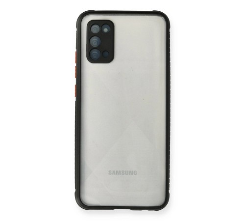 Samsung Galaxy A02S Kılıf Miami Şeffaf Silikon - Siyah
