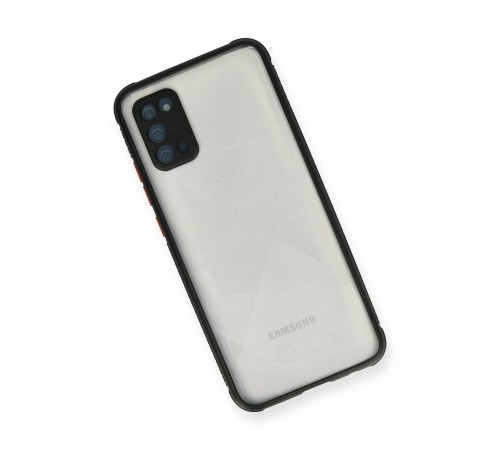 Samsung Galaxy A02S Kılıf Miami Şeffaf Silikon - Siyah