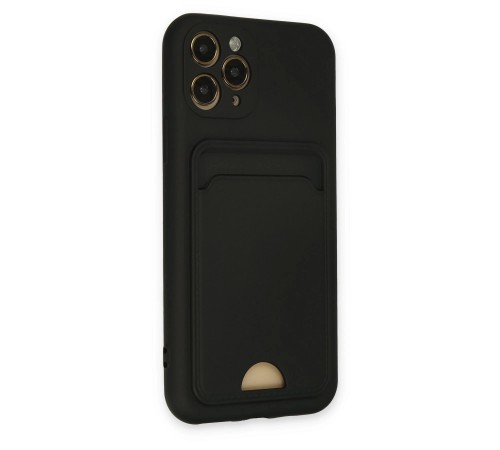 iPhone 11 Pro Kılıf Kelvin Kartvizitli Silikon - Siyah iPhone 11 Pro Kılıf Kelvin Kartvizitli Silikon - Siyah