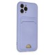 iPhone 11 Pro Kılıf Kelvin Kartvizitli Silikon - Lila